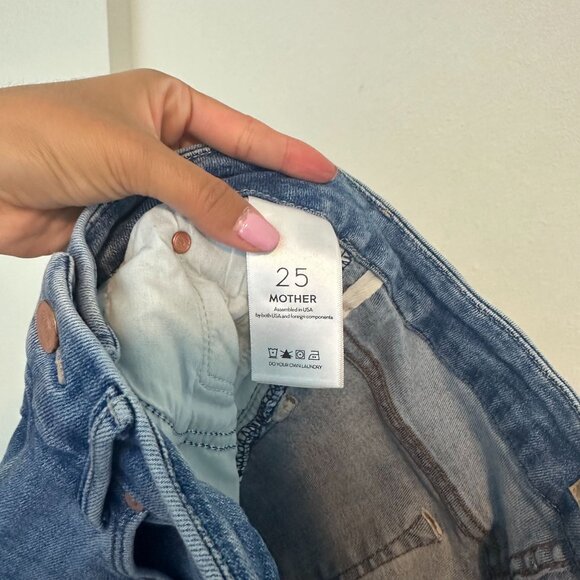 Mother High Waisted Looker Ankle Fray Hey Sun 25 Boho Casual Stretch Minimalist - Picture 13 of 13